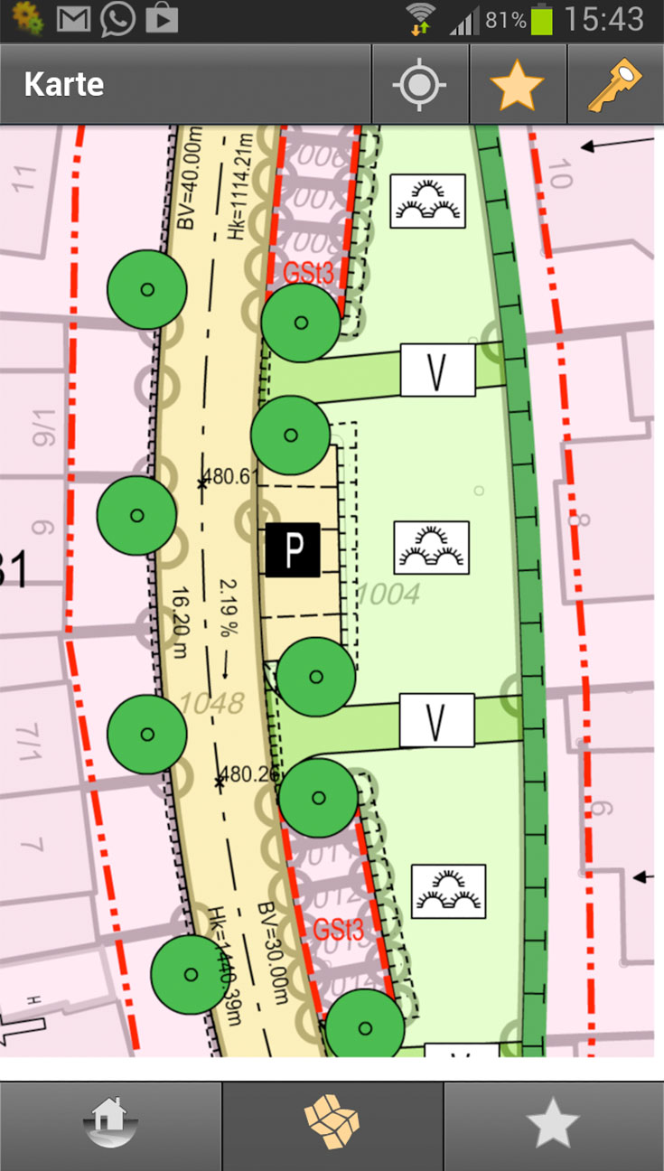 Buergerinformation-UI-Bebauungsplan-Smartphone B&uuml;rgerinformation App