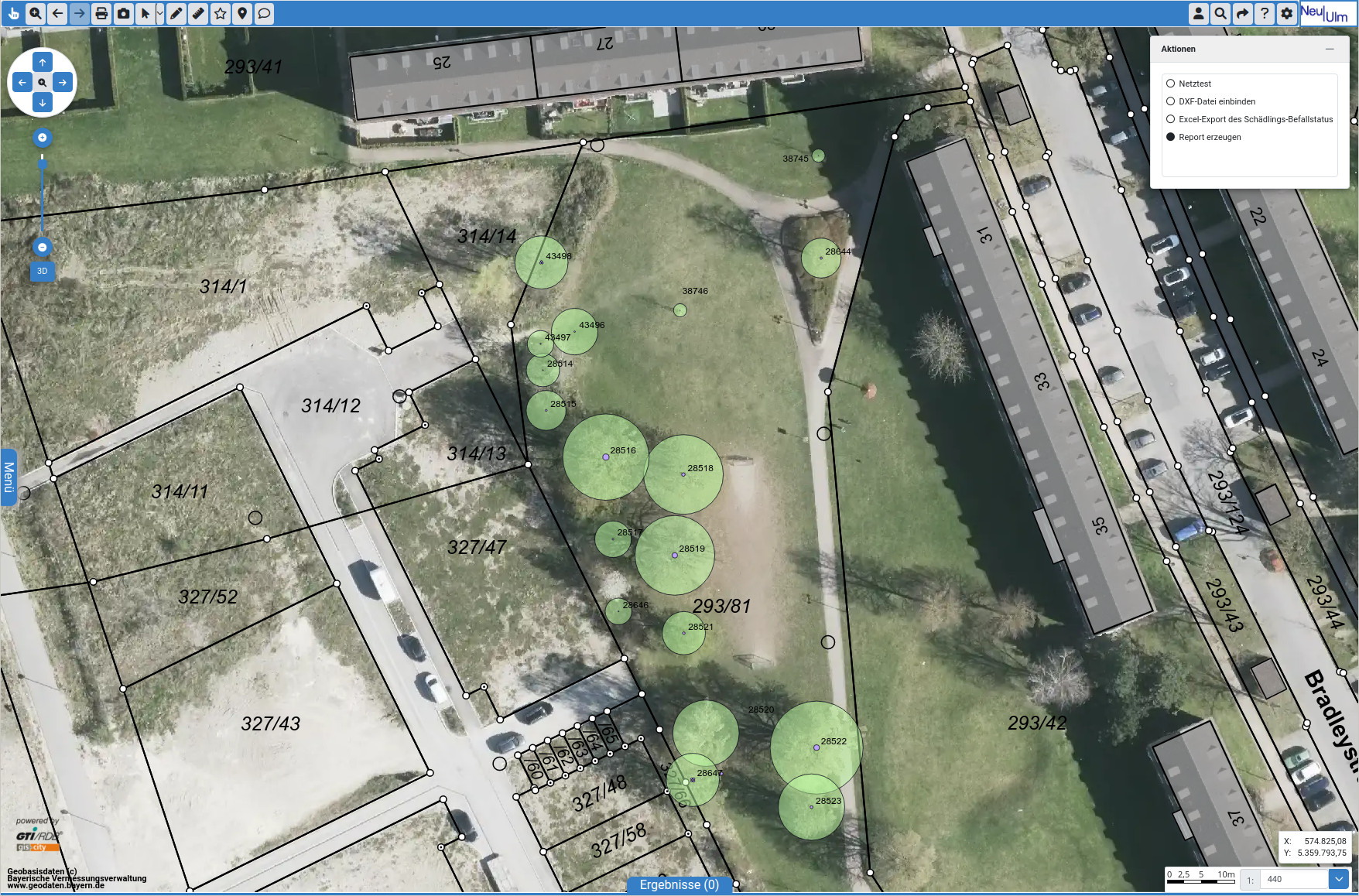 Baumkataster KroneStammGrafik UI