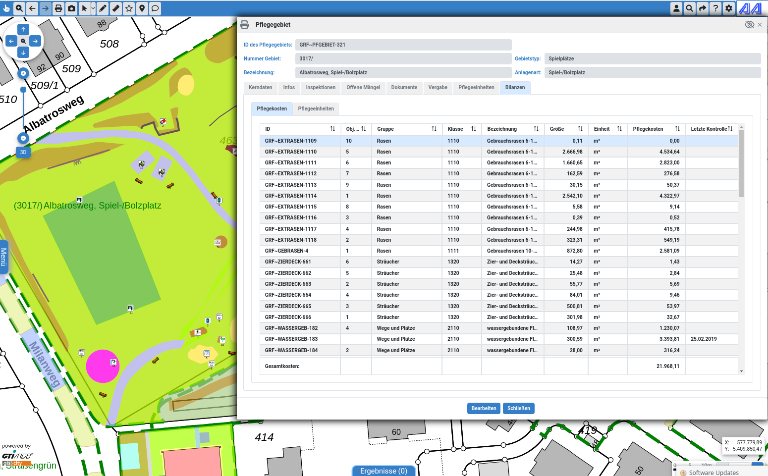 GRF Pfgebiet Kosten UI