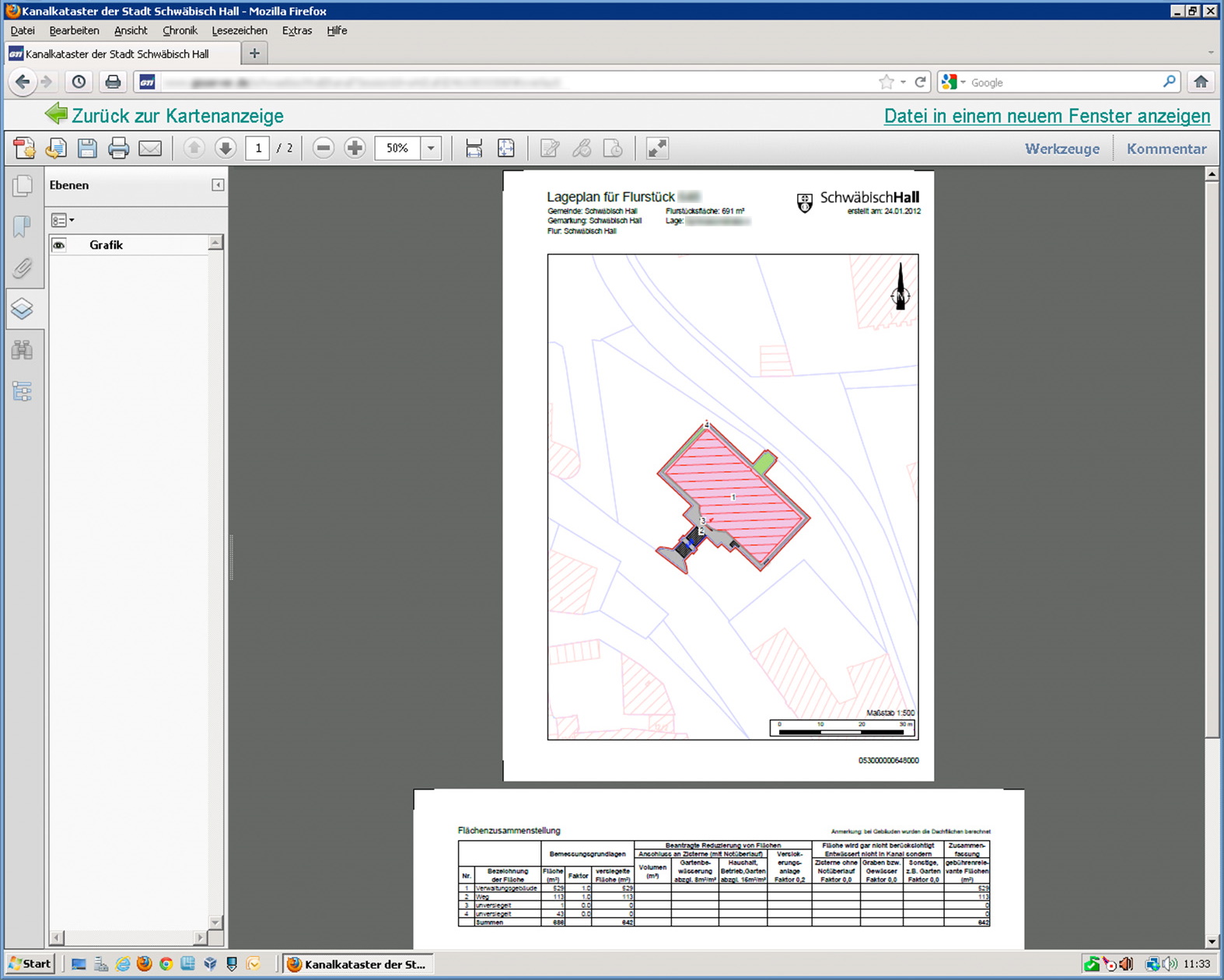 Kanalnetze Erhebungsbogen UI