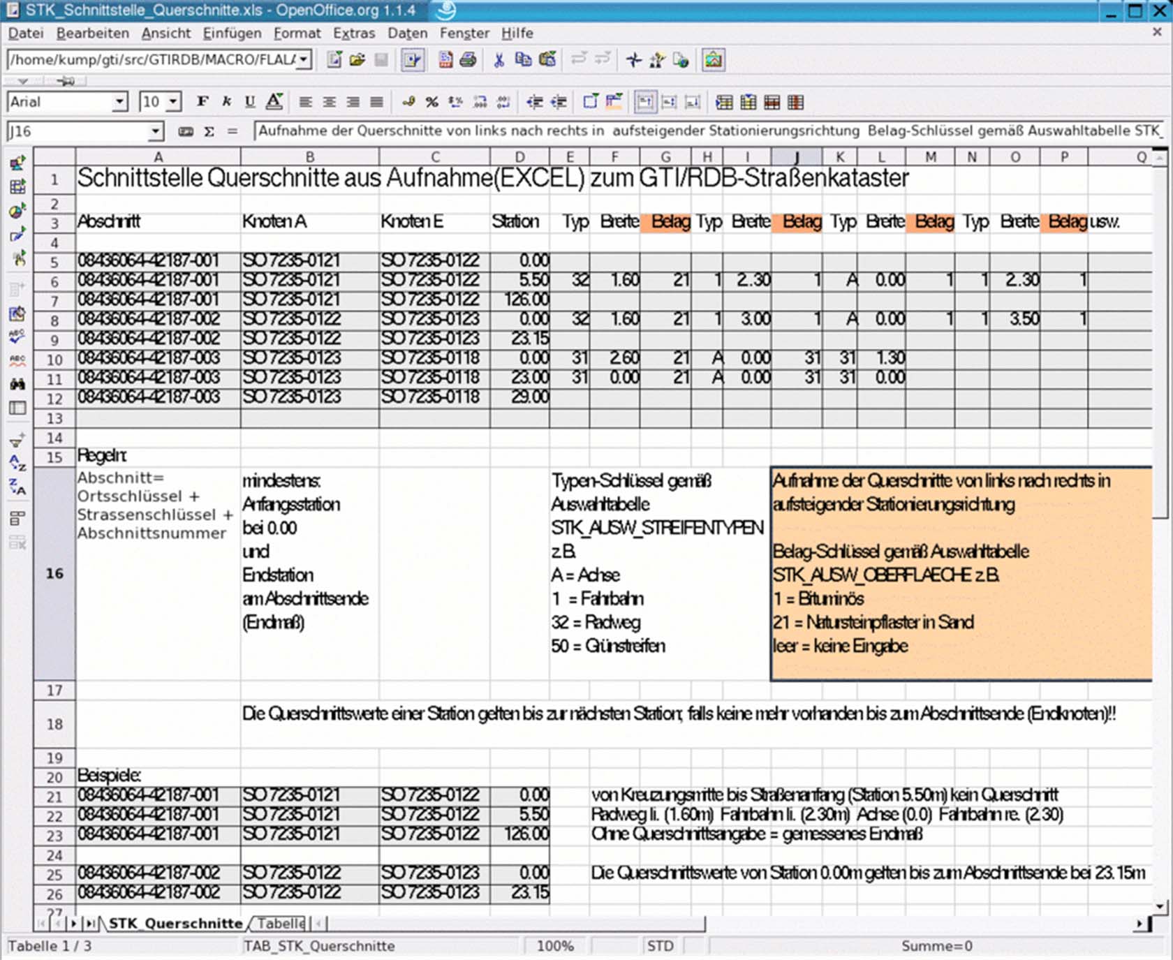 Strassenkataster-UI-GTI-Aufnahmeformular-Querschnitte-UI image Strassenkataster UI GTI Querschnittseingabe UI