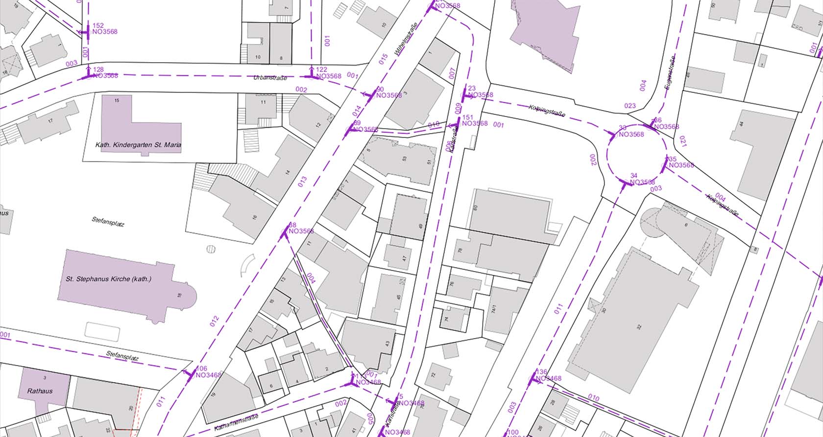 Strassenkataster-UI-GTI-Strassennetz-mit-Knoten-UI image Strassenkataster UI GTI Strassennetz mit Knoten UI